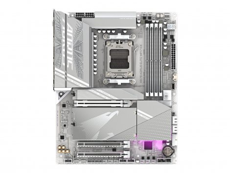 Gigabyte X870 | AORUS Elite ICE AM5 LGA 1718 DDR5 4x M.2 PCIe5 USB4 Wi-Fi 7 2.5GbE LAN ATX Motherboard