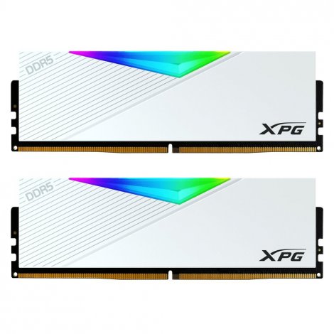 Adata AX5U6400C3216G-DCLARWH | Lancer RGB DDR5-6400MHz 32GB (2x16GB) ECC CL32 288-Pins UDIMM 1.4V XMP 3.0 Memory Module