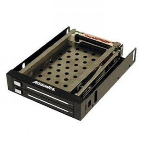 Addonics AE25SNAP2SA | Dual Snap-IN Mobile Rack for 2.5-Inch SATA HDD
