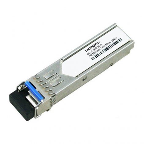 Adtran 1442702PG1 | 155Mbps 100Base-BX-U OC-3/STM-1 Single-mode Fiber 20km 1310nmTX/1550nm LC Connector SFP Transceiver Module