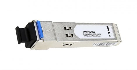 Adtran 1442705PG3 | 2.48Gbps OC-48/STM-16 BX-U Single-mode Fiber 40km 1310nmTX/1550nmRX LC Connector SFP Transceiver Module