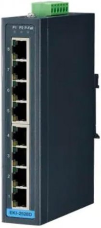 Advantech EKI-2528DI-AE | 8 x Ports RJ-45 Unmanaged Layer 2 DIN Rail-mountable Unmanaged Network Switch