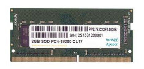 Apacer 78.C2GF2.4000B | 8GB DDR4 SoDimm Non ECC PC4-19200 2400Mhz 1Rx8 Memory