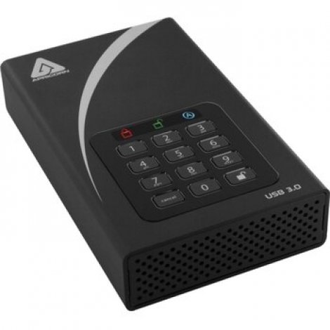 Apricorn ADT-3PL256-8000 | Aegis Padlock DT 2TB SuperSpeed USB 3.0 8MB Cache (AES-256) 3.5-inch External Hard Drive