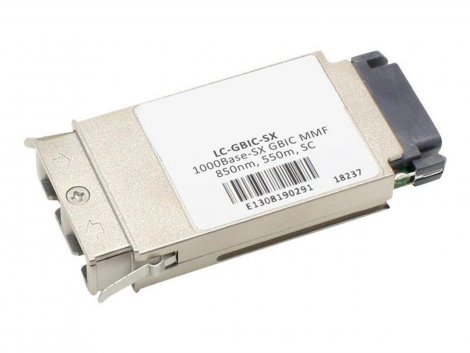 Aruba LC-GBIC-SX | 1.25Gb/s 1000Base-SX Multi-Mode Fiber 850nm 550m Duplex SC Connector GBIC Transceiver Module