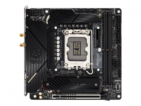 Asrock 90-MXBNN0-A0UAYZ | Phantom B760I Socket LGA-1700 Intel B760 Chipset DDR5 SATA 6Gb/s Micro ATX System Board (Motherboard)