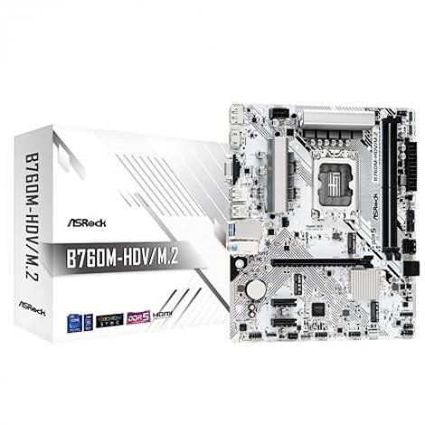 Asrock B760M-HDV/M.2 | Socket LGA-1700 Intel B760 Chipset DDR5 Micro ATX System Board (Motherboard)