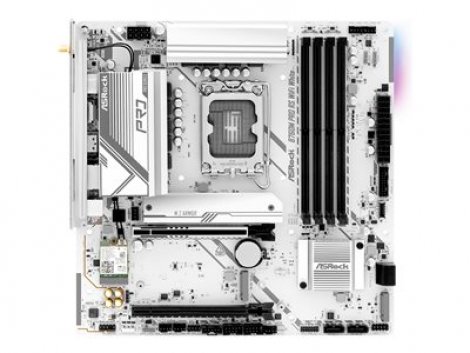 Asrock B760M PRO RS WIFI WHITE | B760M Pro RS Wifi Socket LGA1700 ATX System Board (Motherboard) (White)