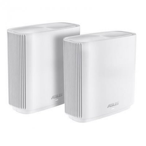 Asus 90IG0590-MO3A40 | ZenWiFi AX XT8 V2 AX6600 Wireless Tri-Band Cable Wi-Fi 6 Routers 2 Pack USB 3.1 Gen1 2.5G WAN AiMesh Tech White
