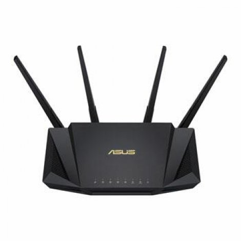 Asus 90IG06Q0-MU9B00 | IEEE 802.11ax 3000Mbps 4-Ports 10/100/1000BaseT Gigabit Ethernet RJ-45 LAN 4 External Antenna Router