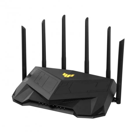 Asus 90IG07X0-MU9C00 | IEEE 802.11ax 574 Mbit/s 5GHz 4-Ports 1000Base-T GE RJ-45 LAN + 1-Ports USB 3.2 + 6 Antenna Router