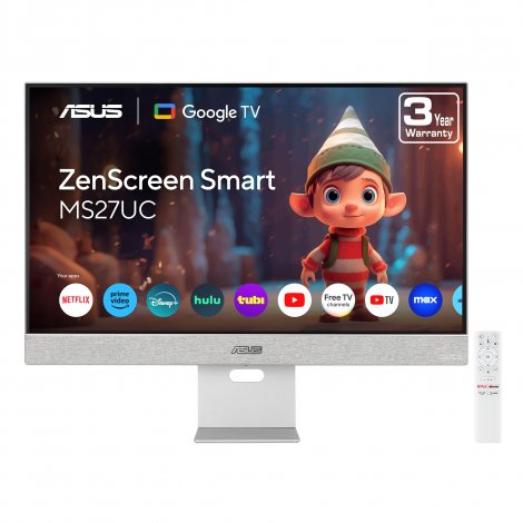 Asus MS27UC | ZenScreen 27-inch 3840 x 2160 UHD IPS Panel 4K USB-C Smart Monitor