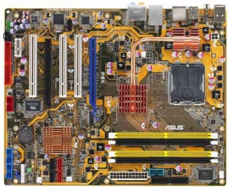 Asus P5K | Socket LGA775 Intel P35 + ICH9 Chipset ATX System Board (Motherboard) Supports Core 2 Extreme/ Core 2 Duo/ Pentium E/ Pentium D