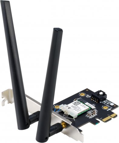 Asus PCE-BE6500 | IEEE 802.11be Wi-Fi 7 Bluetooth 5.4 Tri Band Bluetooth 5.4 PCI-Express Network Adapter