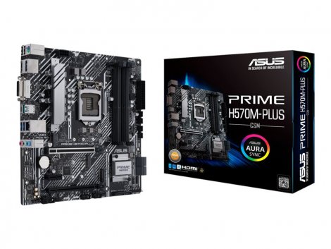 Asus PRIME-H570M-PLUS/CSM | PRIME H570M-PLUS/CSM micro ATX LGA1200 Socket H570 Chipset Gigabit LAN onboard graphics HD Audio 8-channel System Board (Motherboard)