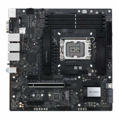 Asus ProWSW680M-ACESE | PRO WS W680M-ACE SE Desktop System Board (Motherboard) Intel W680 Chipset Socket LGA-1700 Intel Optane Memory Ready Micro ATX