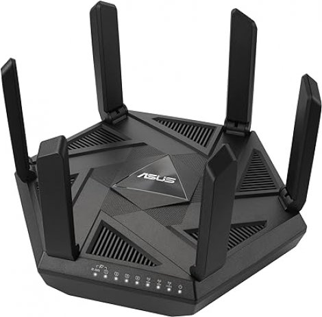 Asus RT-AXE7800 | Wi-Fi 6E IEEE 802.11ax 6 GHz Tri Band 6 x Antenna(6 x External) Ethernet Wireless Router