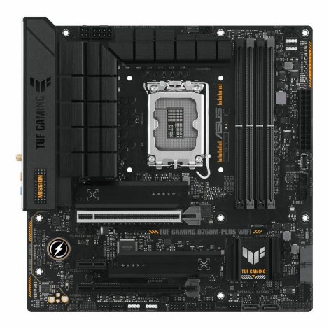 Asus TUF GAMING B760M-PLUS WIFI | Socket LGA-1700 Intel B760 Chipset Micro ATX Gaming Desktop System Board (Motherboard)