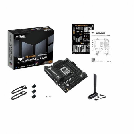 Asus TUF GAMINGB850M-PLUSWIFI | TUF B850M-PLUS WIFI Socket AM5 AMD B850 Chipset Micro ATX Gaming Desktop System Board (Motherboard)
