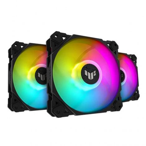 Asus TUFGAMINGTF120ARGB3IN1Fan | TUF Gaming TF120 ARGB 120mm Triple Fan Kit with ARGB Controller