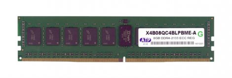 ATP X4B08QC4BLPBME-A | 8GB PC4-17000 DDR4-2133MHz Registered ECC CL15 288-Pin DIMM 1.2V Single Rank Memory Module