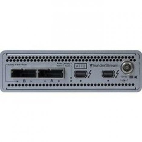 Atto TLSH-2068-D00 | 20Gb/s Thunderbolt 2 (2-port) to 6Gb/s SAS/SATA (8-Port) Device 6Gb/s SAS Thunderbolt External 8 Total SAS Port(s) 2 Thunderbolt 2