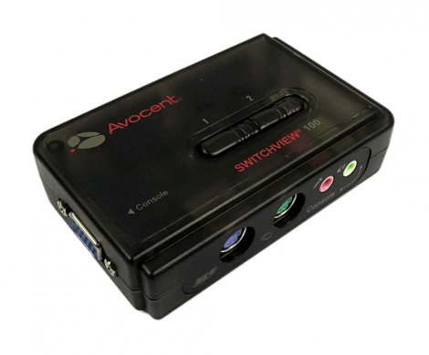 Avocent 2SV110BND1 | SwitchView 2-Port PS/2 KVM Switch with Cables