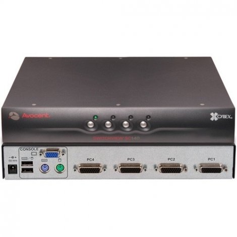 Avocent SC140-001-01 | SwitchView SC140 4-Ports USB PS/2 VGA Secure Desktop KVM Switch