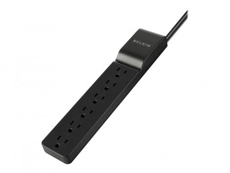 Belkin BSE600-06BLK-3P | 6-Outlets 720-Joules Rotating Plug Surge Protector 3-Pack