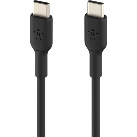 Belkin CAB003bt2MBK | 3.3ft 480Mbps PVC M/M 60W USB-C to USB-C Cable Black