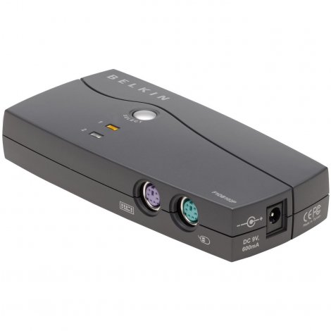 Belkin F1DB102P2-B | OmniView E Series 2-Port KVM Switch with Cables