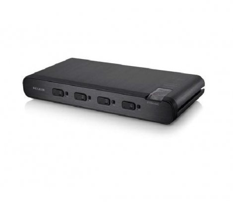 Belkin F1DN104CEA | Advanced Secure KVM 4-Ports DVI-I+USB and Cac Port Switch