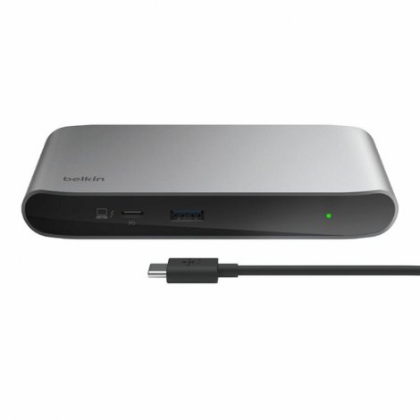 Belkin INC013ttSGY | 5-in-1 Thunderbolt 4 Core 1 x USB-A Docking Station Grey