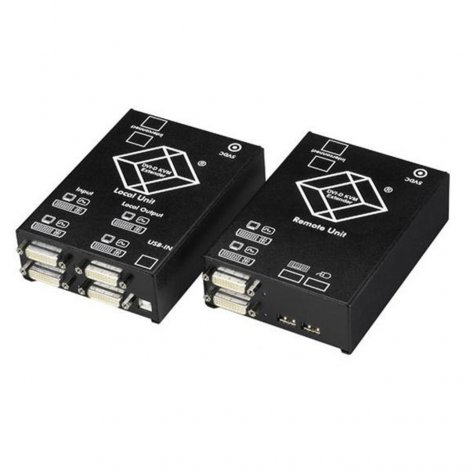 Black Box ACS4201A-R2 | ServSwitch 6-Ports VGA + 4-Ports RJ-45 + 3-Ports USB KVM Extender