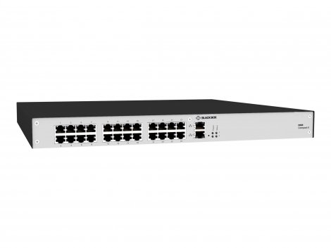 Black Box ACXC24F-3G | DKM Compact II 24 x Ports Fiber 3G 1U Rack-mountable KVM Matrix Switch