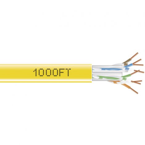 Black Box EYN872A-PB-1000 | 1000ft GigaTrue 550 Cat.6 Bulk Cable Yellow