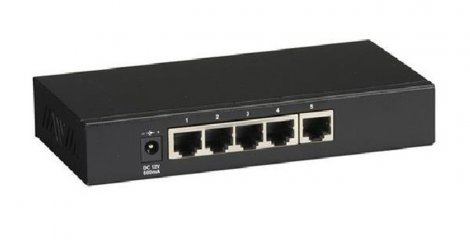 Black Box LB8405A-R3 | 5-Ports Palm-Sized 5 x 10/100Base-TX LAN Unmanaged Ethernet Switch