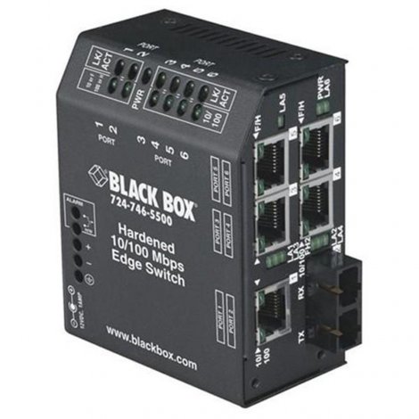 Black Box LBH150A-H-SSC | Hardened 4 x 10/100Base-TX LAN Heavy-Duty Edge Switch