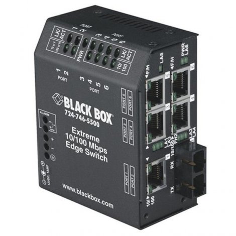 Black Box LBH150A-P-ST | Extreme Heavy-Duty 5 x 10/100Base-TX LAN Edge Switch