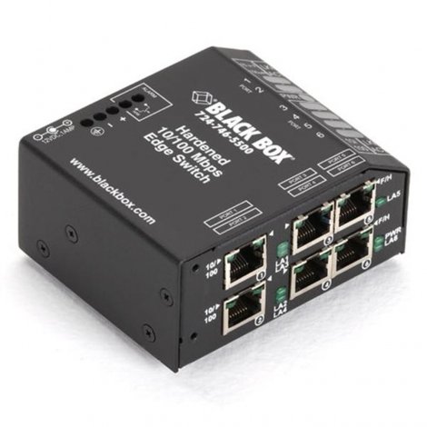 Black Box LBH600A-H-12 | Heavy-Duty 6 x 10/100Base-TX LAN Edge Switch