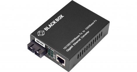 Black Box LGC211A-R2 | Pure Networking 1x Port RJ45 1000Base-T Multi-Mode 850nm Gigabit Ethernet Media Converter