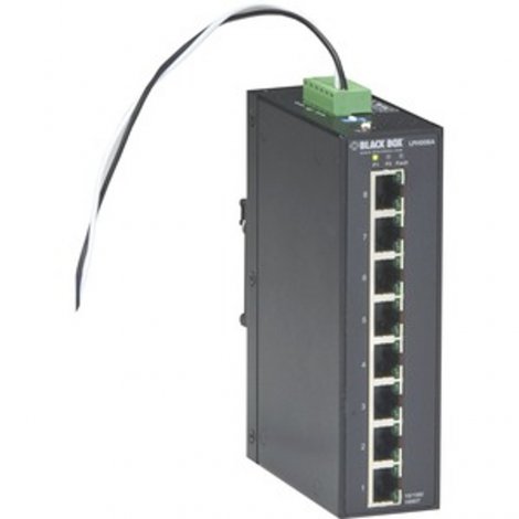 Black Box LPH008A-R2 | LPH00 Series 8-Ports 1000Base-T PoE+ L2 Gigabit Ethernet Extreme Temperature Switch