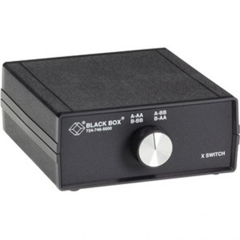 Black Box SW033A-FFFF | NIB-DB9 Switch X (2 to 2) (4) Female Chassis Style A
