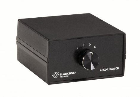 Black Box SWL026A-MMFMM | ABCDE (4 to 1) 25 Leads Serial or Parallel Switch