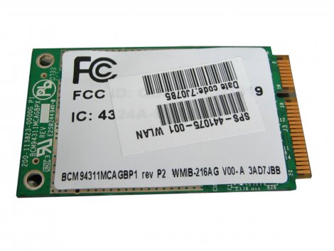 Broadcom BCM94311MCA | 2.4GHz 54Mbps IEEE 802.11a/b/g Mini PCI WLAN Wireless Network Card