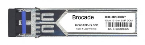 Brocade 200E-XBR-000077 | 2Gb/s 1000Base-LX Single-Mode Fiber 1310nm 10km Duplex LC Connector SFP Transceiver Module