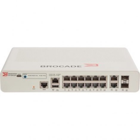 Brocade ICX7150-C12P-2X10GR-A | ICX 7150 Series 12-Ports PoE+ 1000Base-T + 2-Ports SFP+ L3 Managed 1U R-M Gigabit Ethernet Network Switch