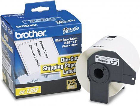 Brother DK-12023PK | White Shipping Paper Labels (3-Pack)