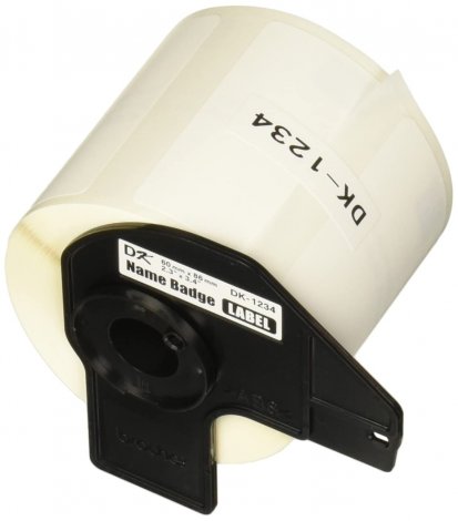 Brother DK-12343PK | Reman Adhesive Name Badges