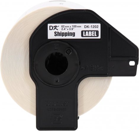 Brother DK120224PK | Die-Cut Shipping Paper Labels 300 Labels Per Roll 1 Each